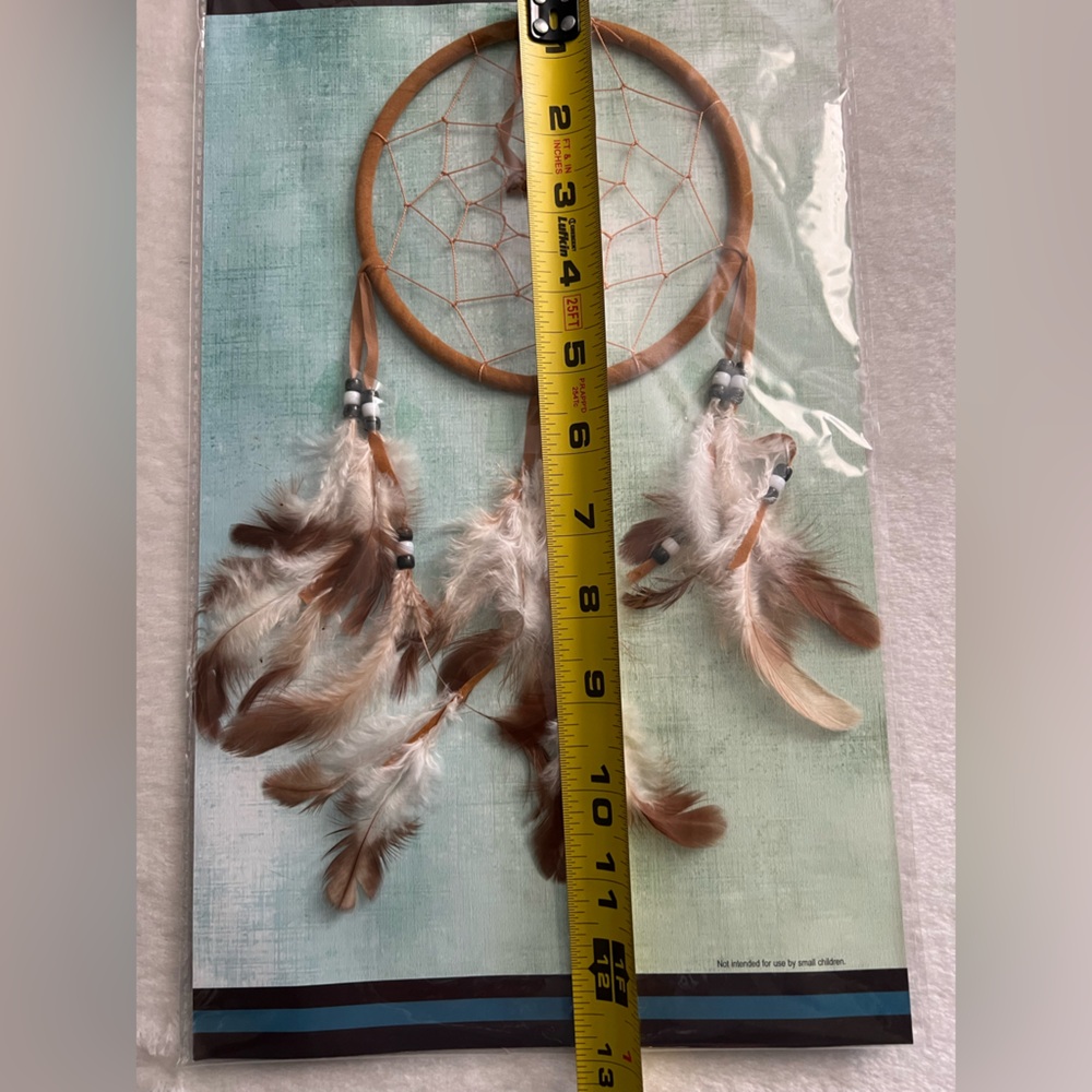 Brown and White Dreamcatcher Wall Decor - Picture 6 of 10